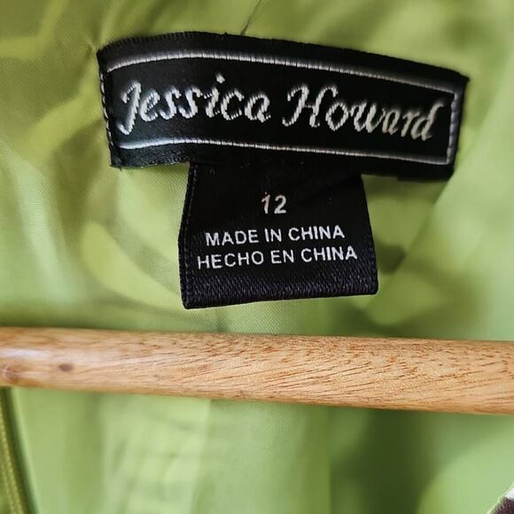 Jessica Howard Printed Sleeveless Midi Dress Brown Size 12 - Picture 3 of 5